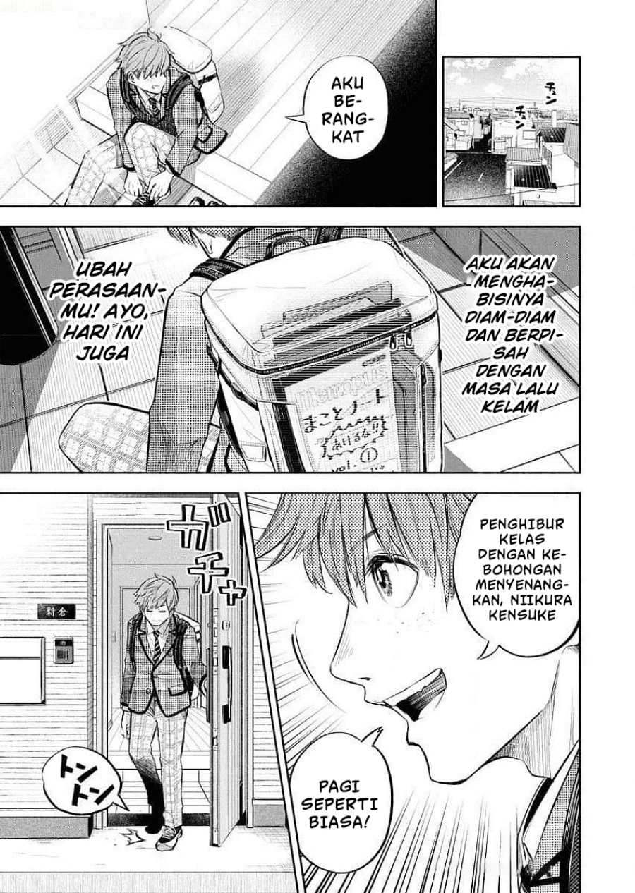 Uso kara Deta Makoto Chapter 01 Bahasa Indonesia