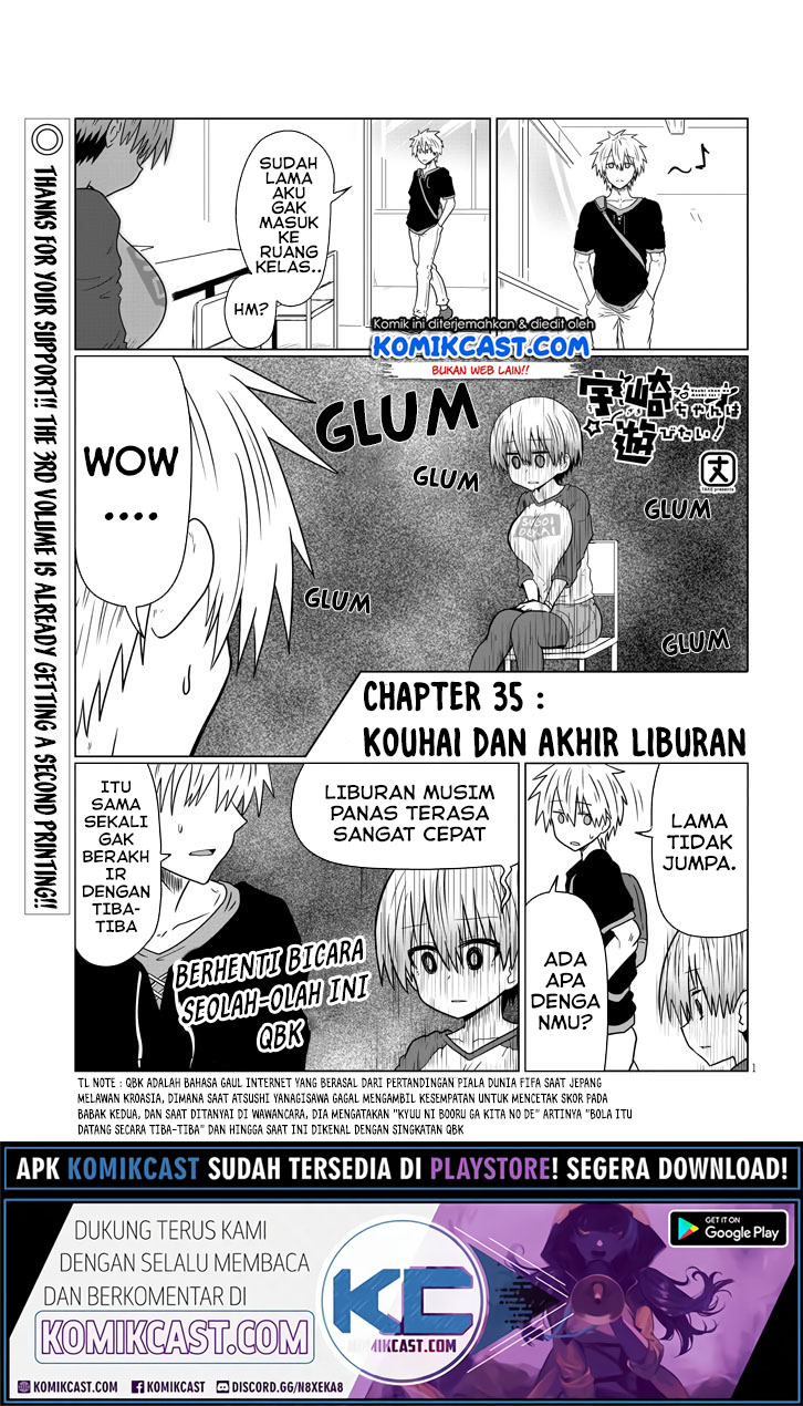 Uzaki-chan wa Asobitai! Chapter 35 Bahasa Indonesia