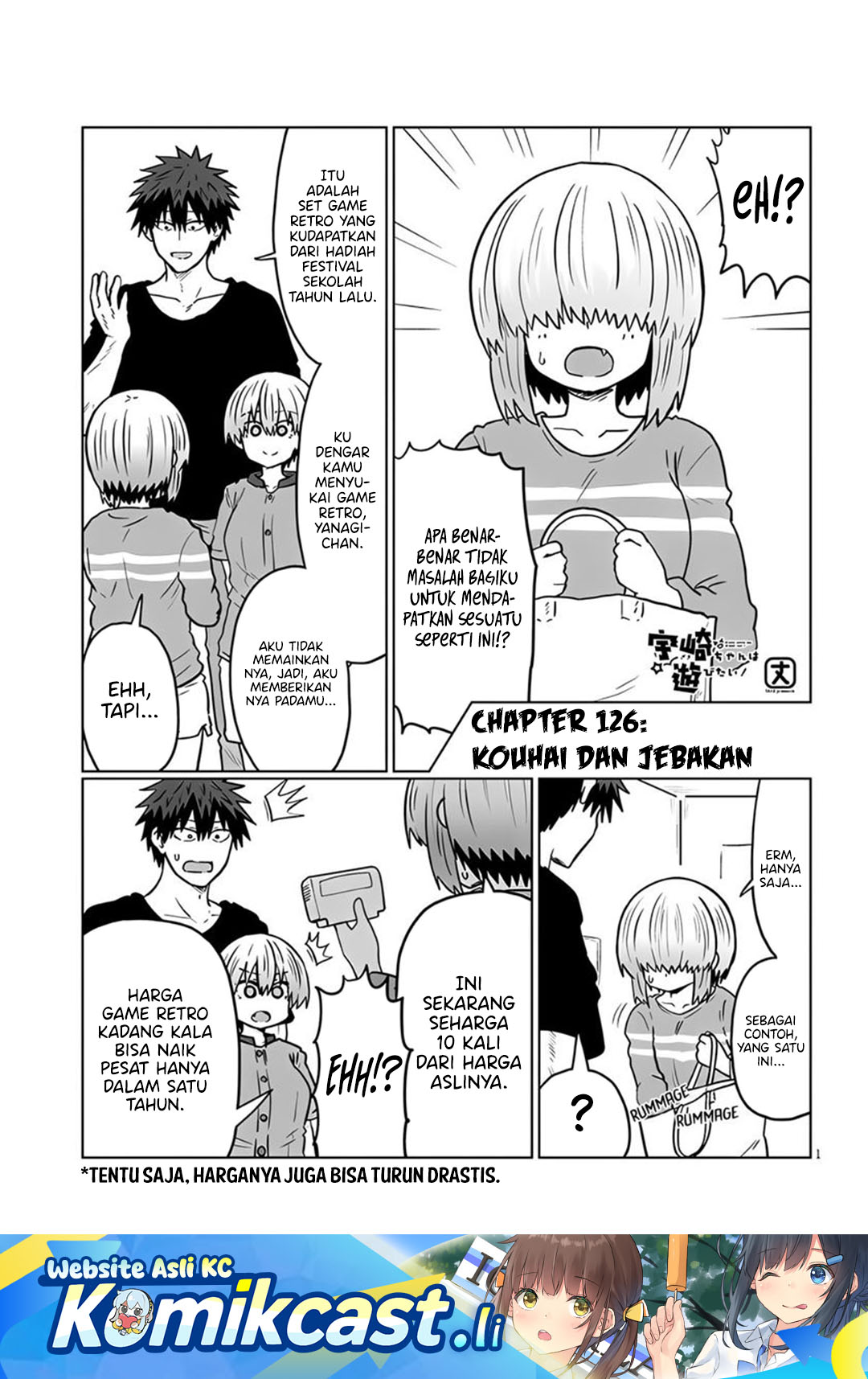 Uzaki-chan wa Asobitai! Chapter 126 Bahasa Indonesia