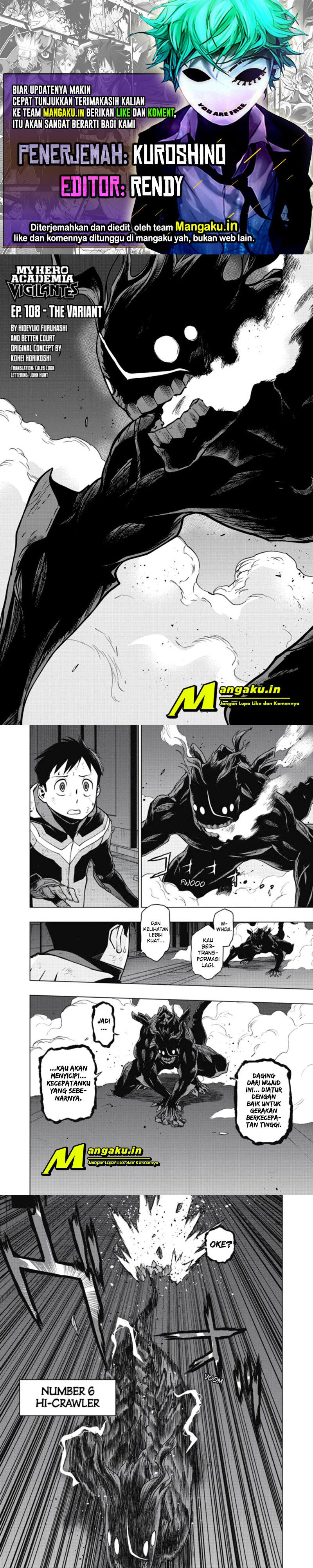 Vigilante: Boku no Hero Academia Illegals chapter 108