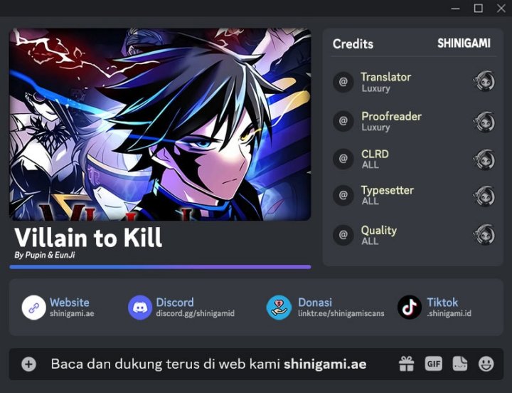 Villain To Kill chapter 188