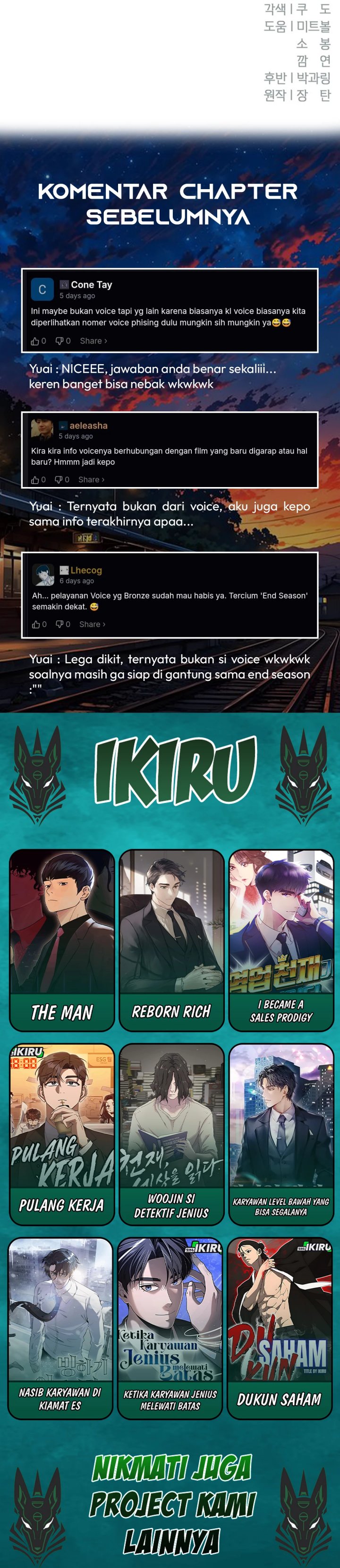 Voice Phishing Turns Your Life Around Chapter 64 Bahasa Indonesia