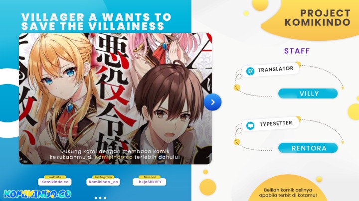 Villager A Wants to Save the Villainess no Matter What! Chapter 08 Bahasa Indonesia