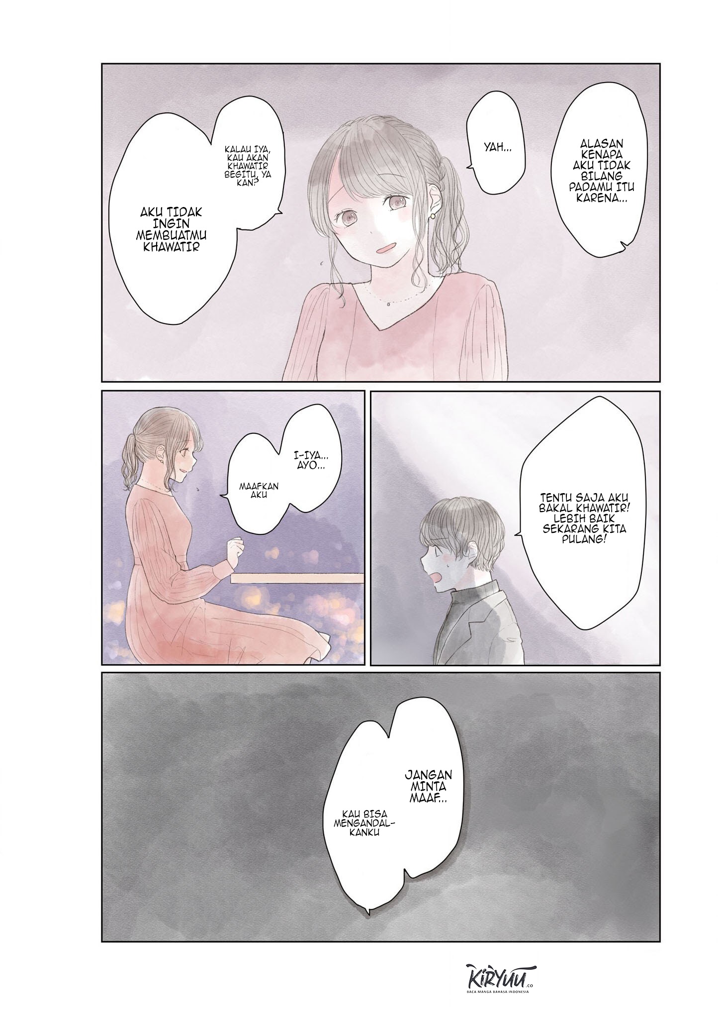 “Watashi ga Inakute mo Shiawase ni natte Kudasai” Nante, Fuzaken na chapter 4