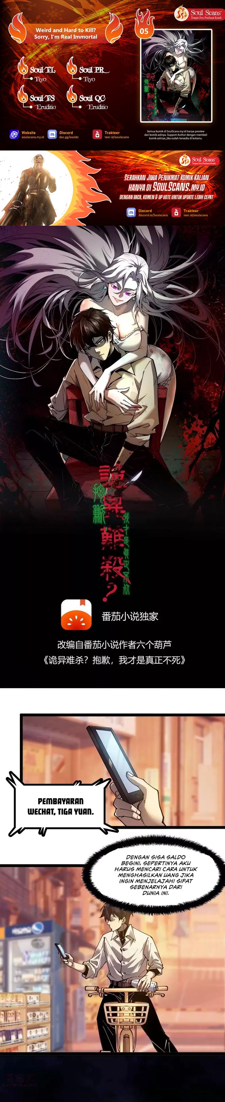 Weird and Hard to Kill? Sorry, I’m the Real Immortal Chapter 05 Bahasa Indonesia