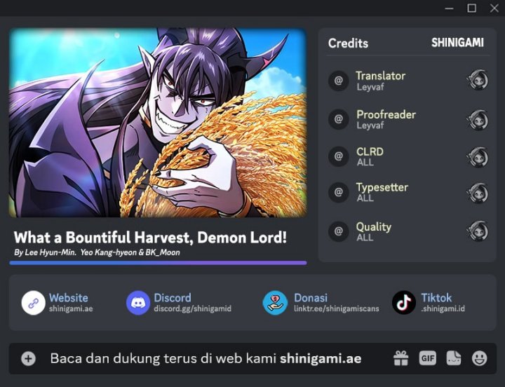 What A Bountiful Harvest, Demon Lord! chapter 19