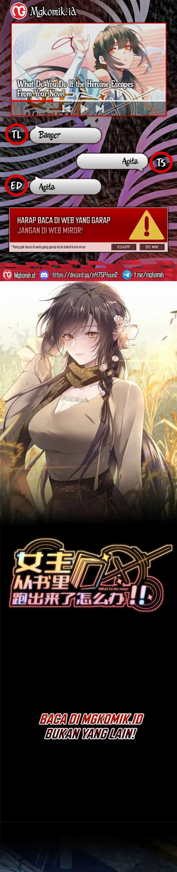 What Do You Do If the Heroine Escapes From Your Novel Chapter 66 Bahasa Indonesia