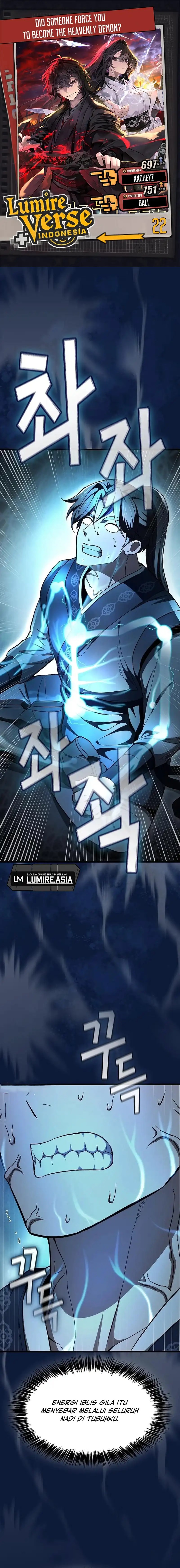 Who’s threatening you with a knife to make you a Heavenly Demon? Chapter 22 Bahasa Indonesia