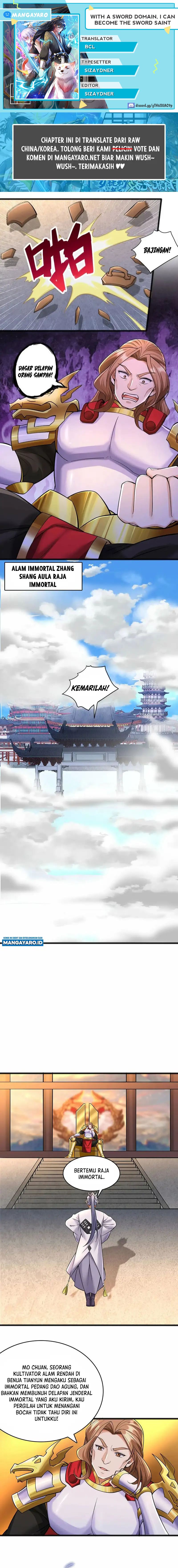 With a Sword Domain, I Can Become the Sword Saint Chapter 81 Bahasa Indonesia