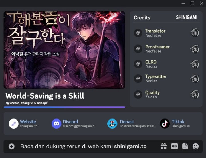 World-Saving Is A Skill chapter 0