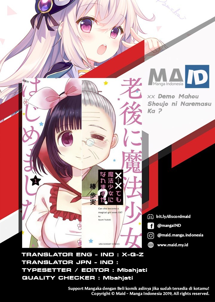 xx Demo Mahou Shoujo ni Naremasu ka? Chapter 01 Bahasa Indonesia