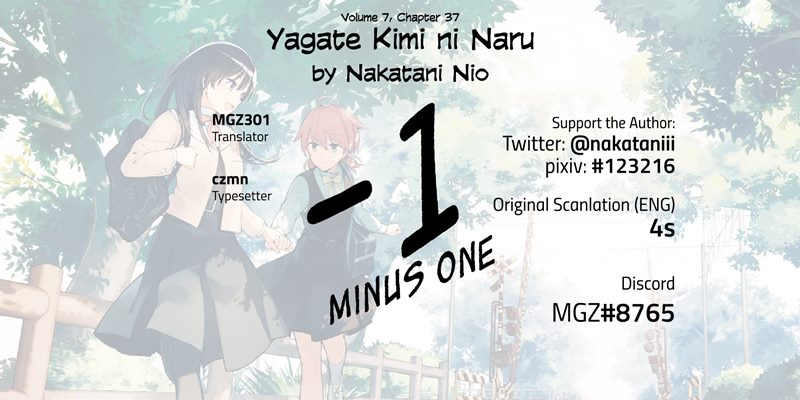 Yagate Kimi ni Naru Chapter 37 Bahasa Indonesia