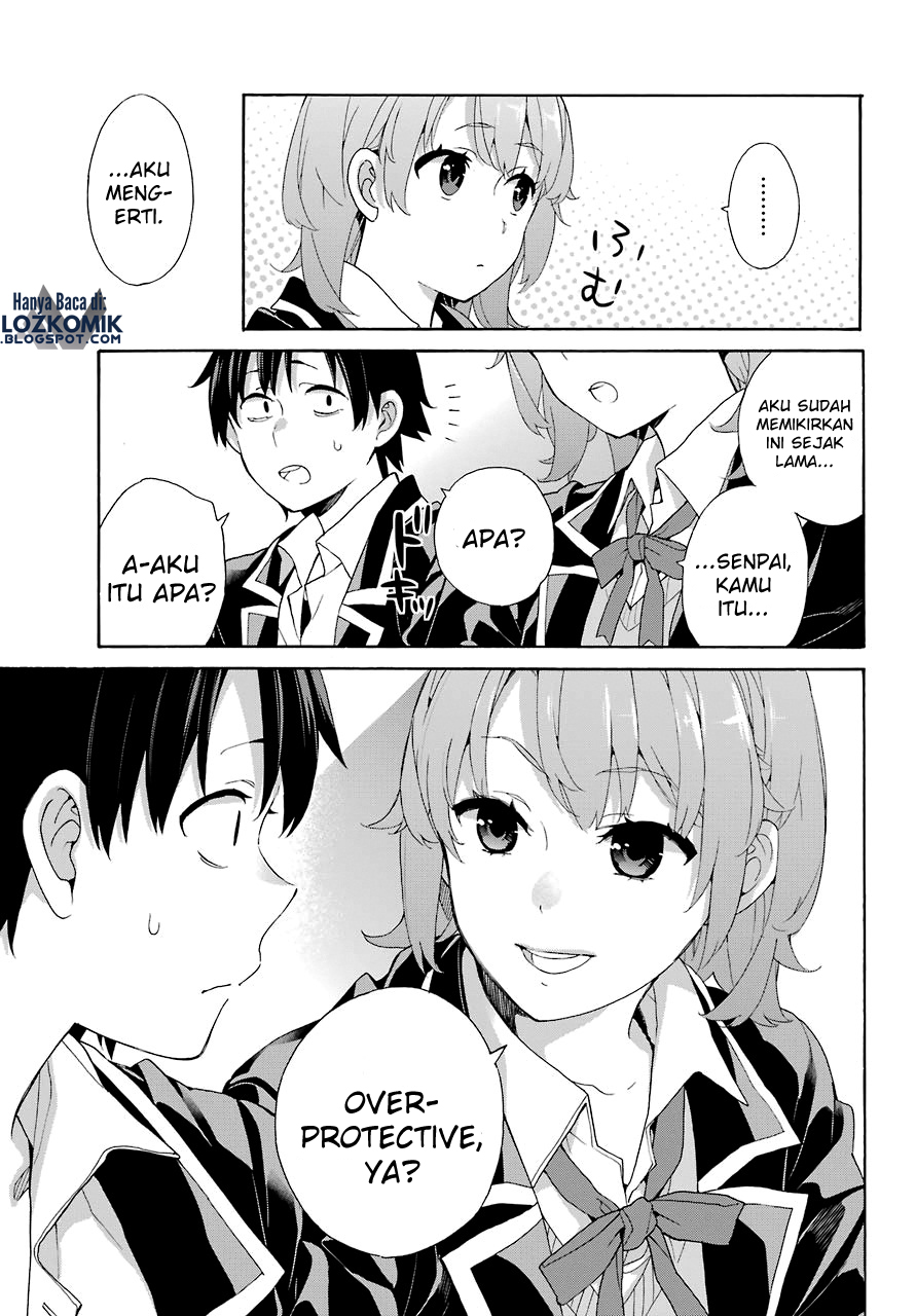 Yahari Ore no Seishun Love Comedy wa Machigatteiru.: Monologue chapter 68