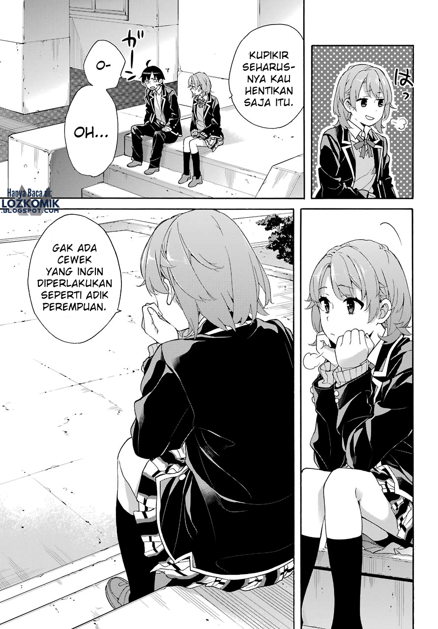 Yahari Ore no Seishun Love Comedy wa Machigatteiru.: Monologue chapter 68