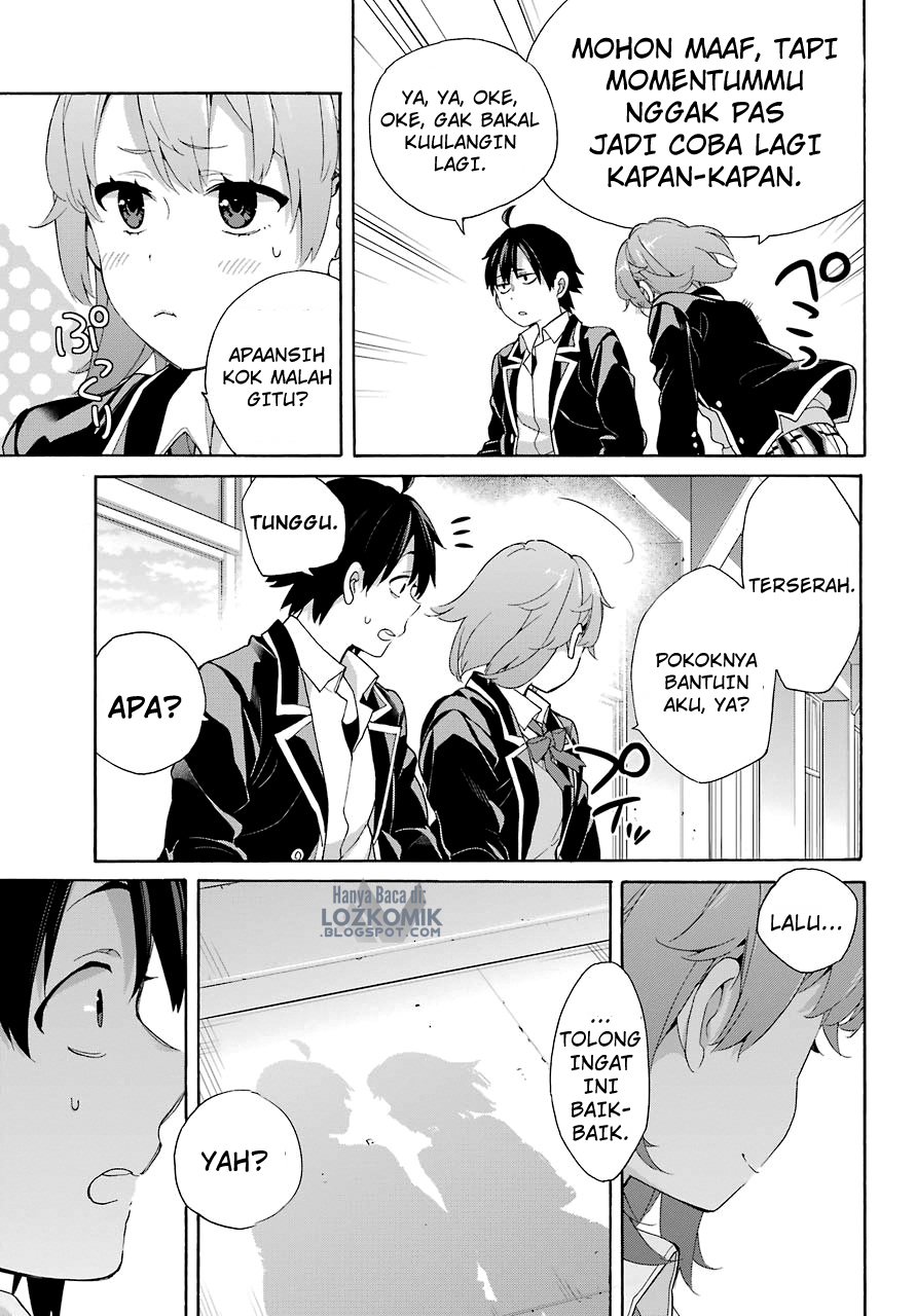 Yahari Ore no Seishun Love Comedy wa Machigatteiru.: Monologue chapter 68