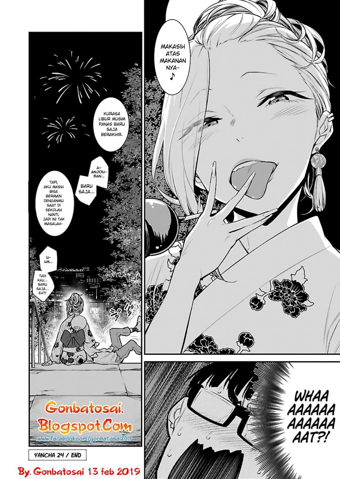 Yancha Gal no Anjou-san Chapter 24 Bahasa Indonesia