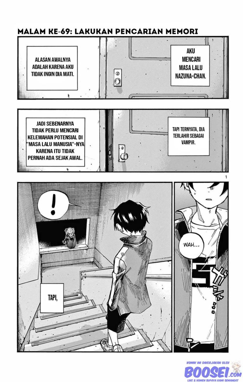 Yofukashi no Uta Chapter 69 Bahasa Indonesia