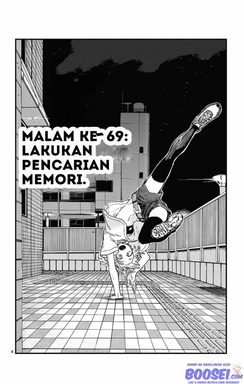 Yofukashi no Uta Chapter 69 Bahasa Indonesia