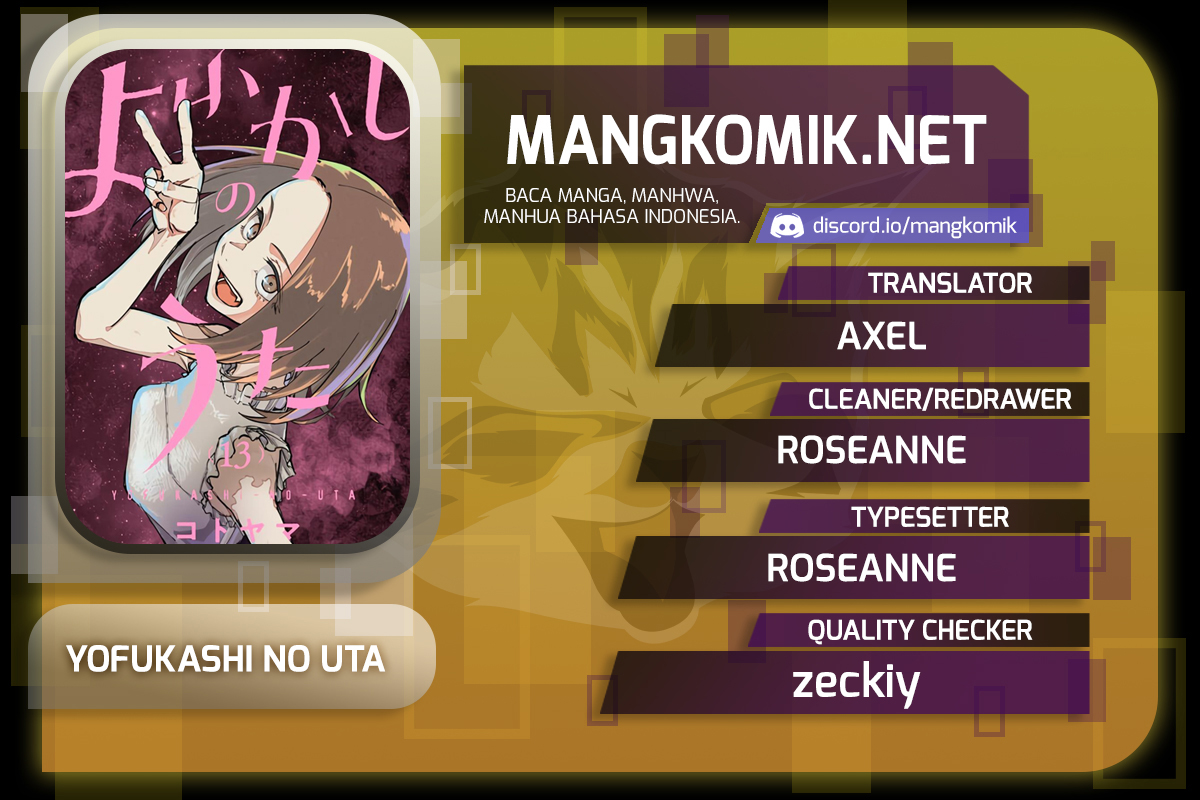 Yofukashi no Uta Chapter 150 Bahasa Indonesia