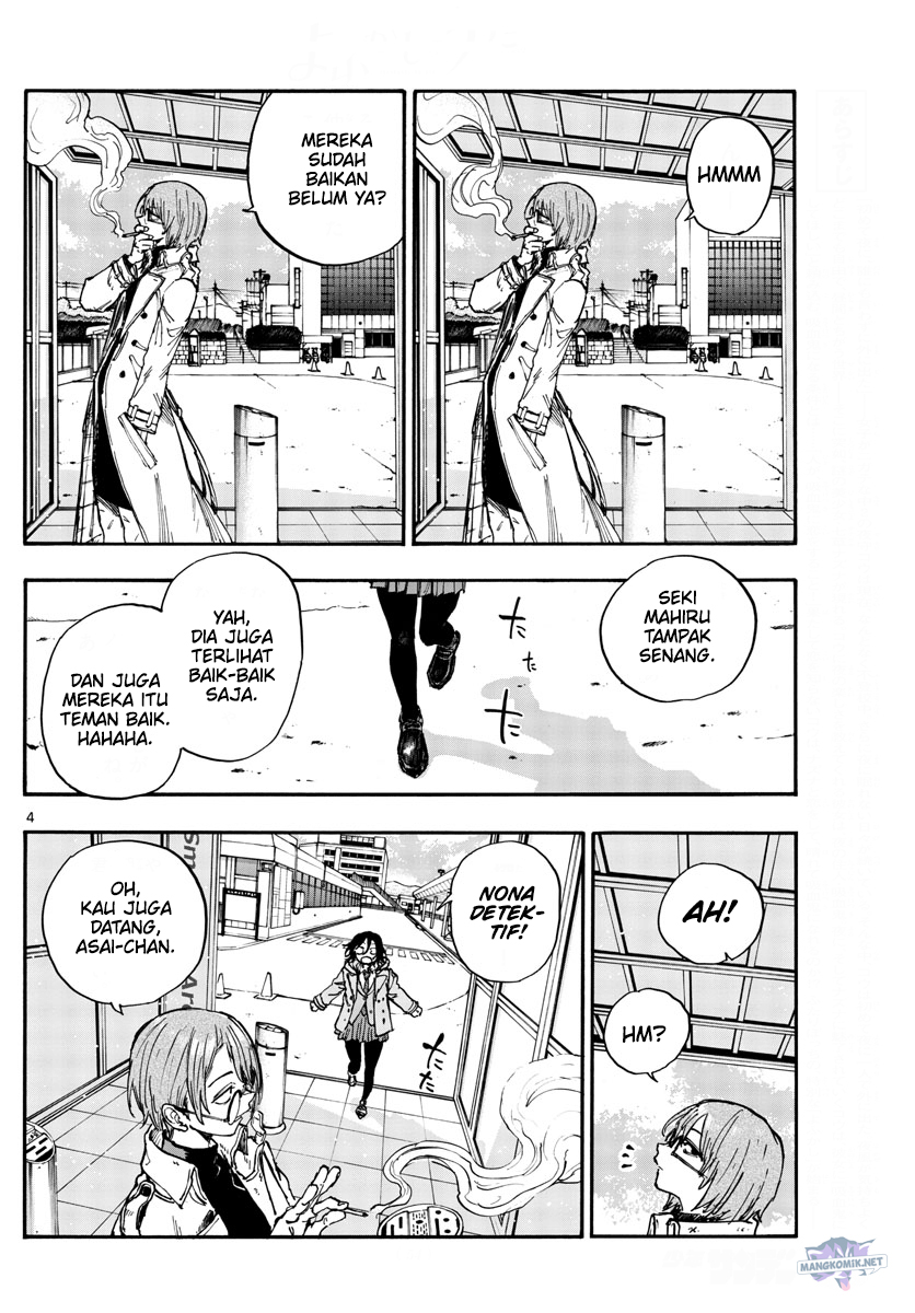 Yofukashi no Uta Chapter 150 Bahasa Indonesia