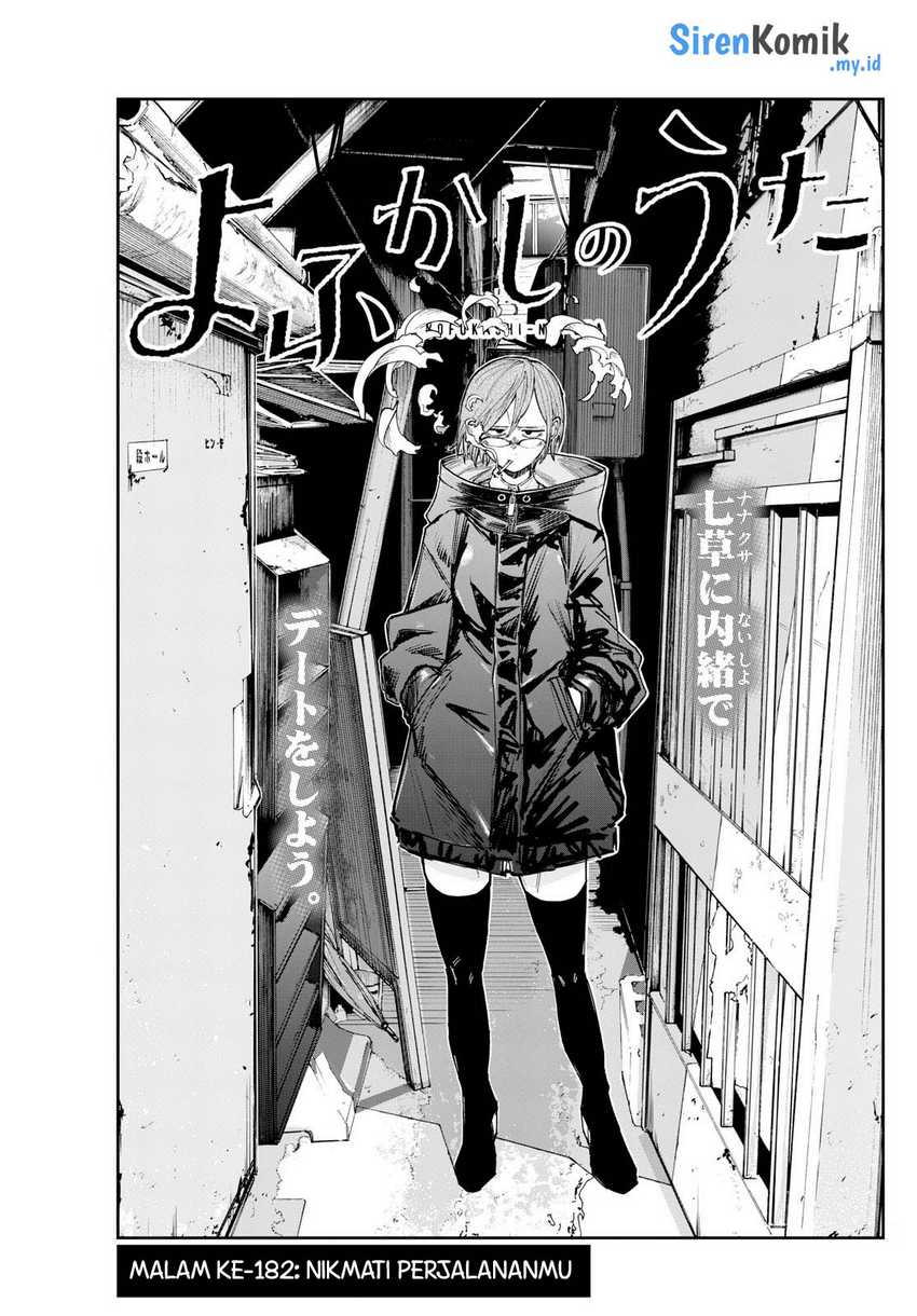 Yofukashi no Uta Chapter 182 Bahasa Indonesia