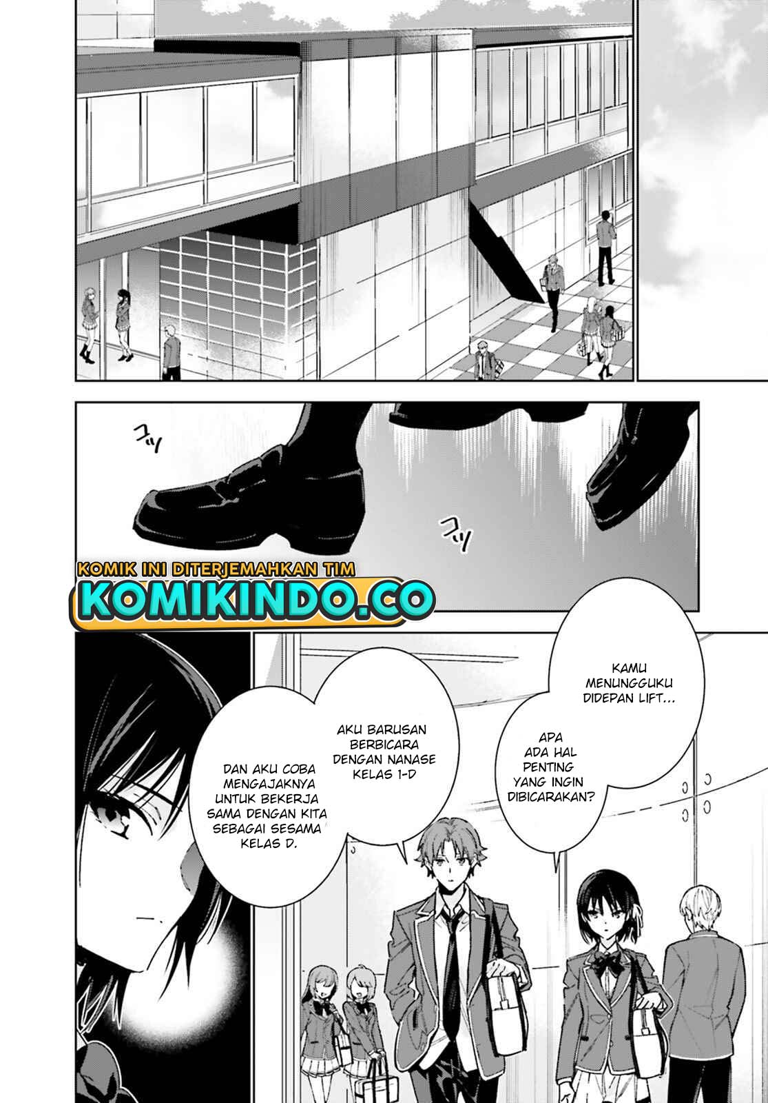 Youkoso Jitsuryoku Shijou Shugi no Kyoushitsu e: 2-nensei-hen Chapter 06 Bahasa Indonesia