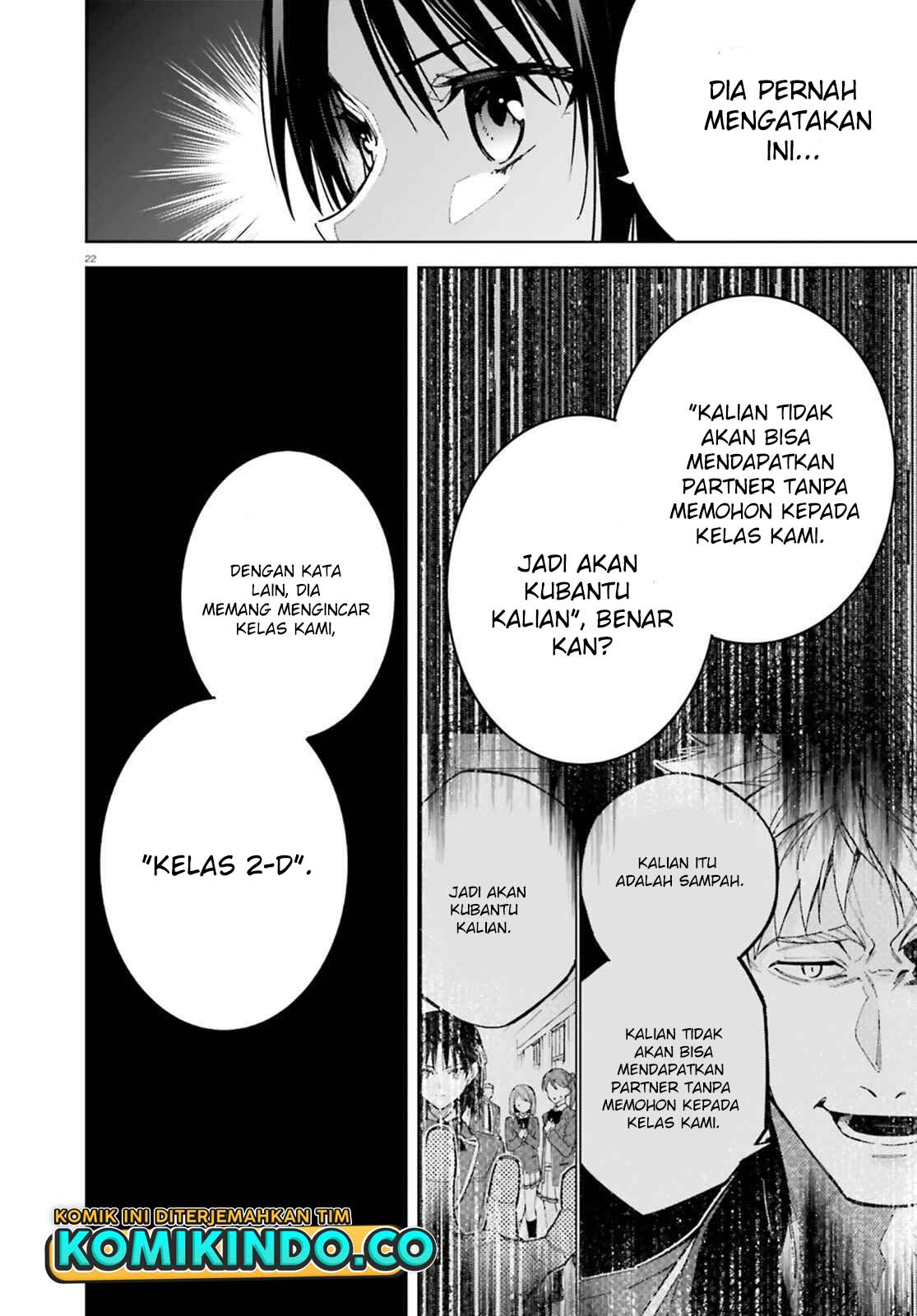 Youkoso Jitsuryoku Shijou Shugi no Kyoushitsu e: 2-nensei-hen Chapter 06 Bahasa Indonesia