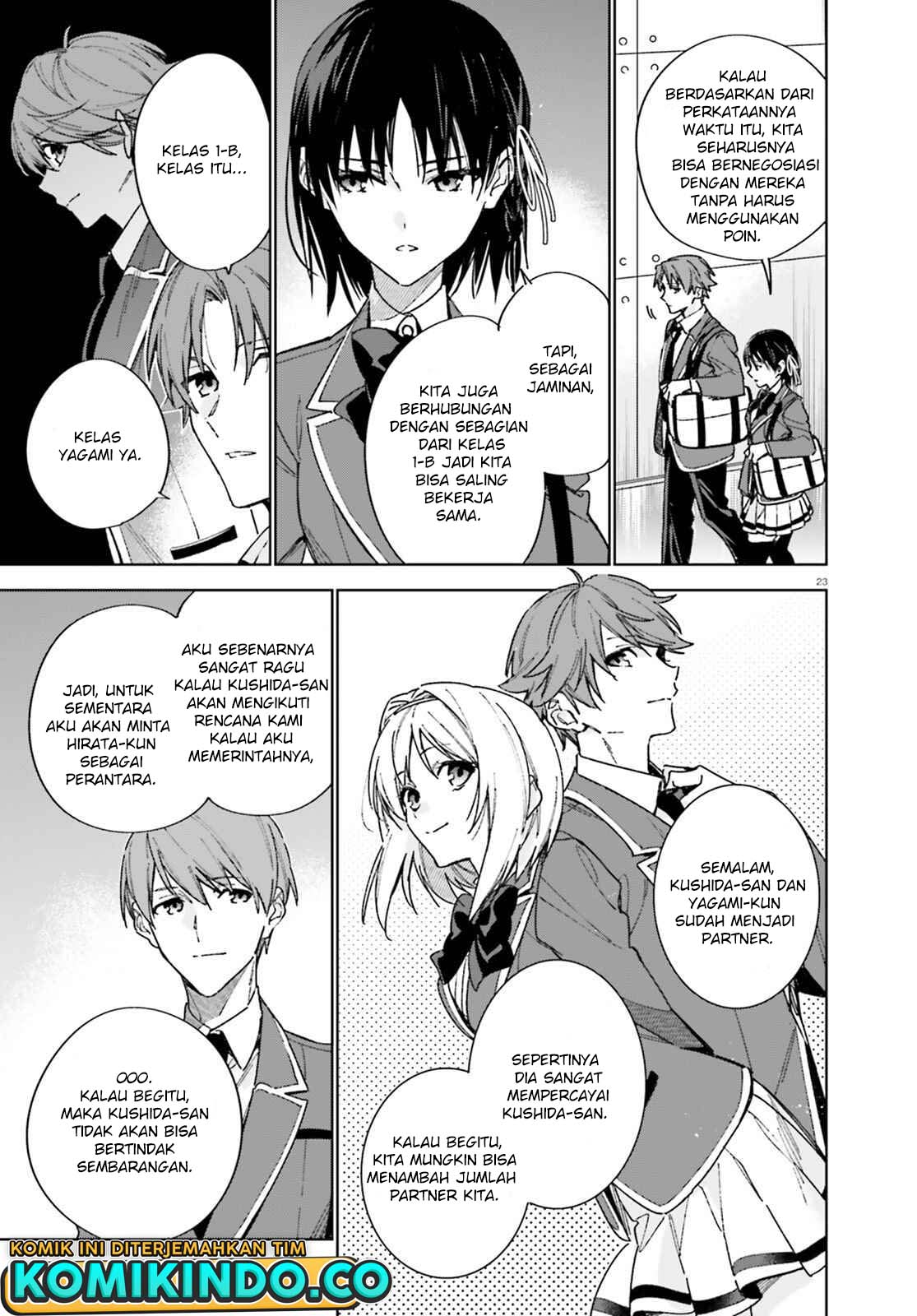 Youkoso Jitsuryoku Shijou Shugi no Kyoushitsu e: 2-nensei-hen Chapter 06 Bahasa Indonesia