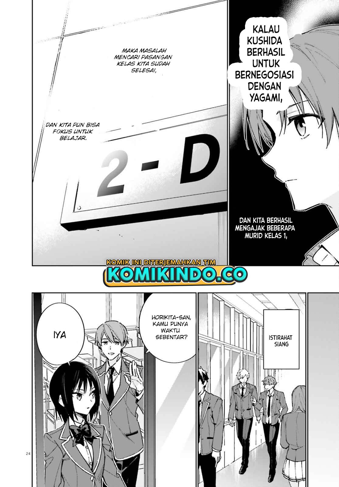 Youkoso Jitsuryoku Shijou Shugi no Kyoushitsu e: 2-nensei-hen Chapter 06 Bahasa Indonesia