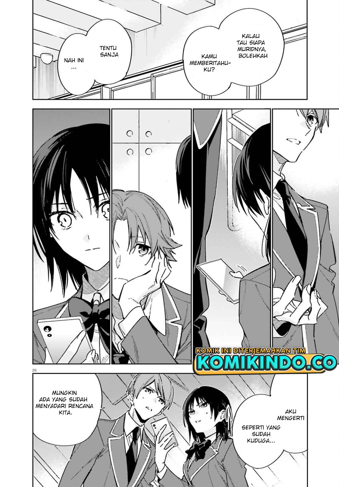 Youkoso Jitsuryoku Shijou Shugi no Kyoushitsu e: 2-nensei-hen Chapter 06 Bahasa Indonesia