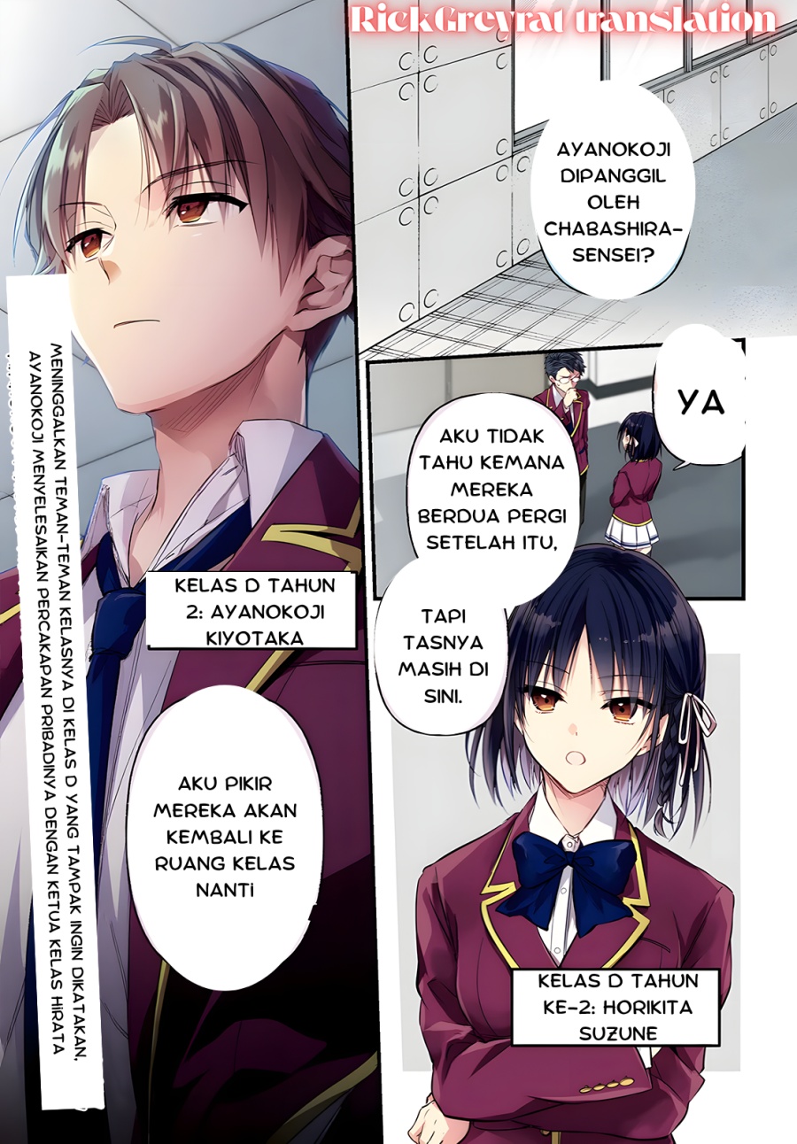 Youkoso Jitsuryoku Shijou Shugi no Kyoushitsu e 2-nensei-hen 2nd Stage chapter 1