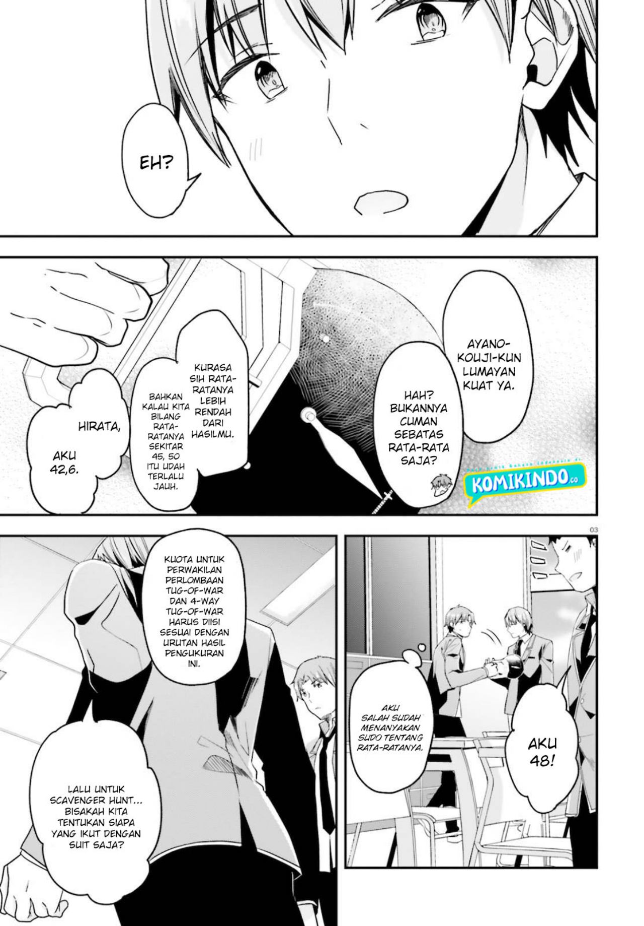 Youkoso Jitsuryoku Shijou Shugi no Kyoushitsu e chapter 59