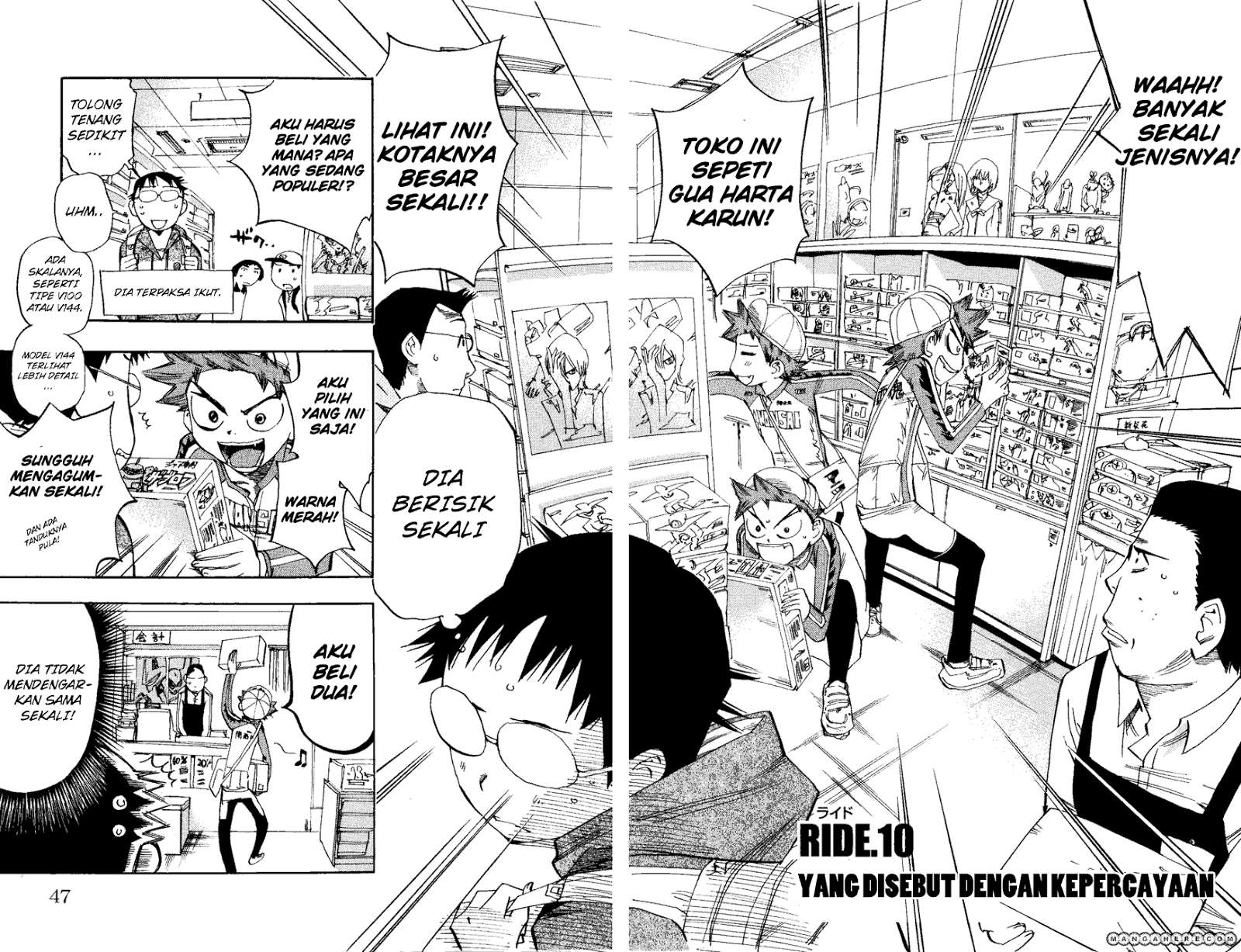 Yowamushi Pedal Chapter 10 Bahasa Indonesia