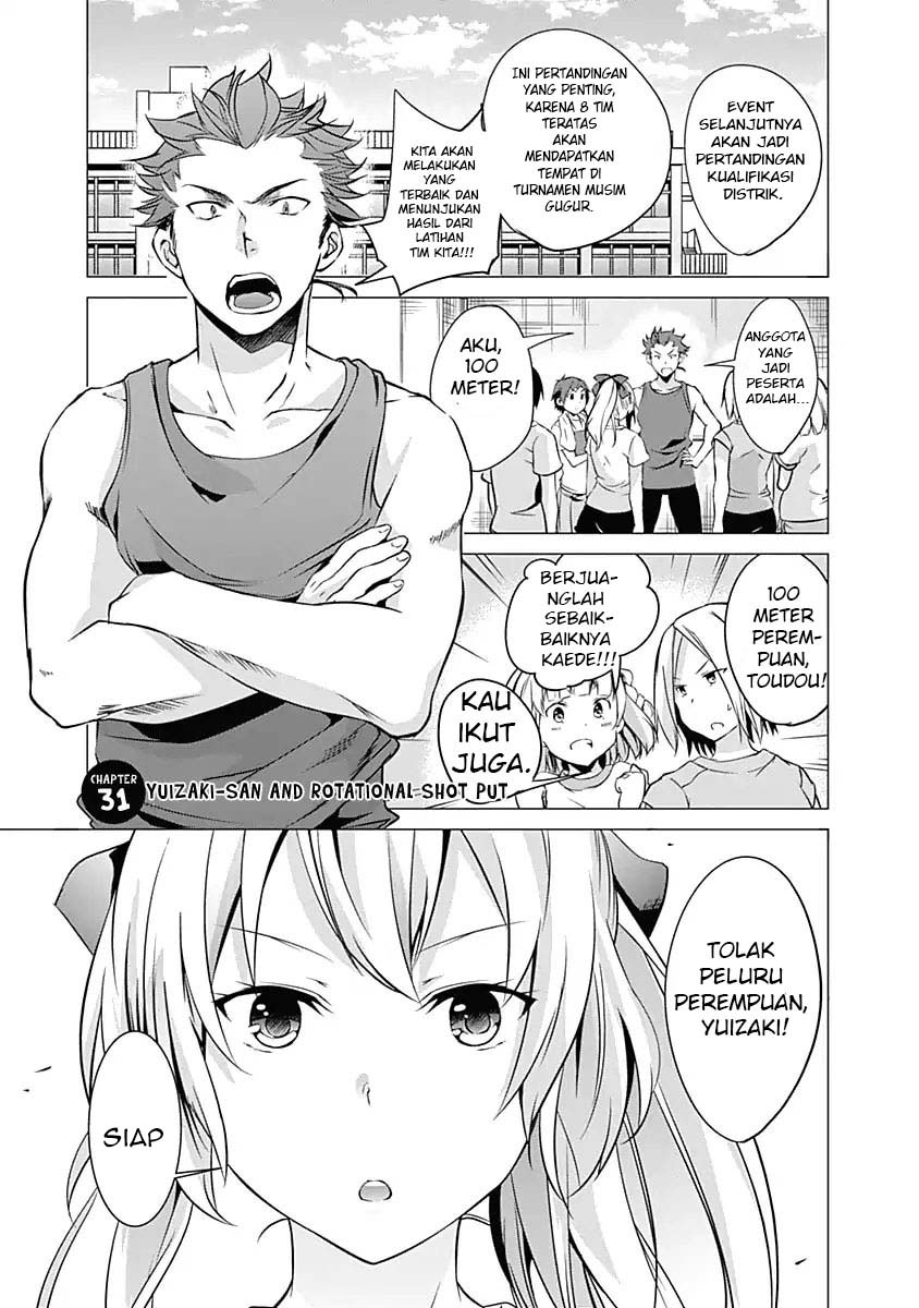 Yuizaki-san wa Nageru! Chapter 31 Bahasa Indonesia