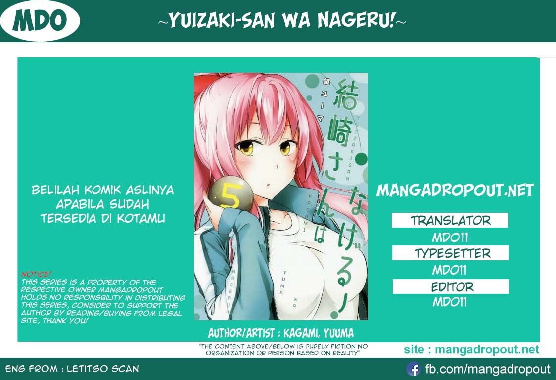 Yuizaki-san wa Nageru! Chapter 38 Bahasa Indonesia