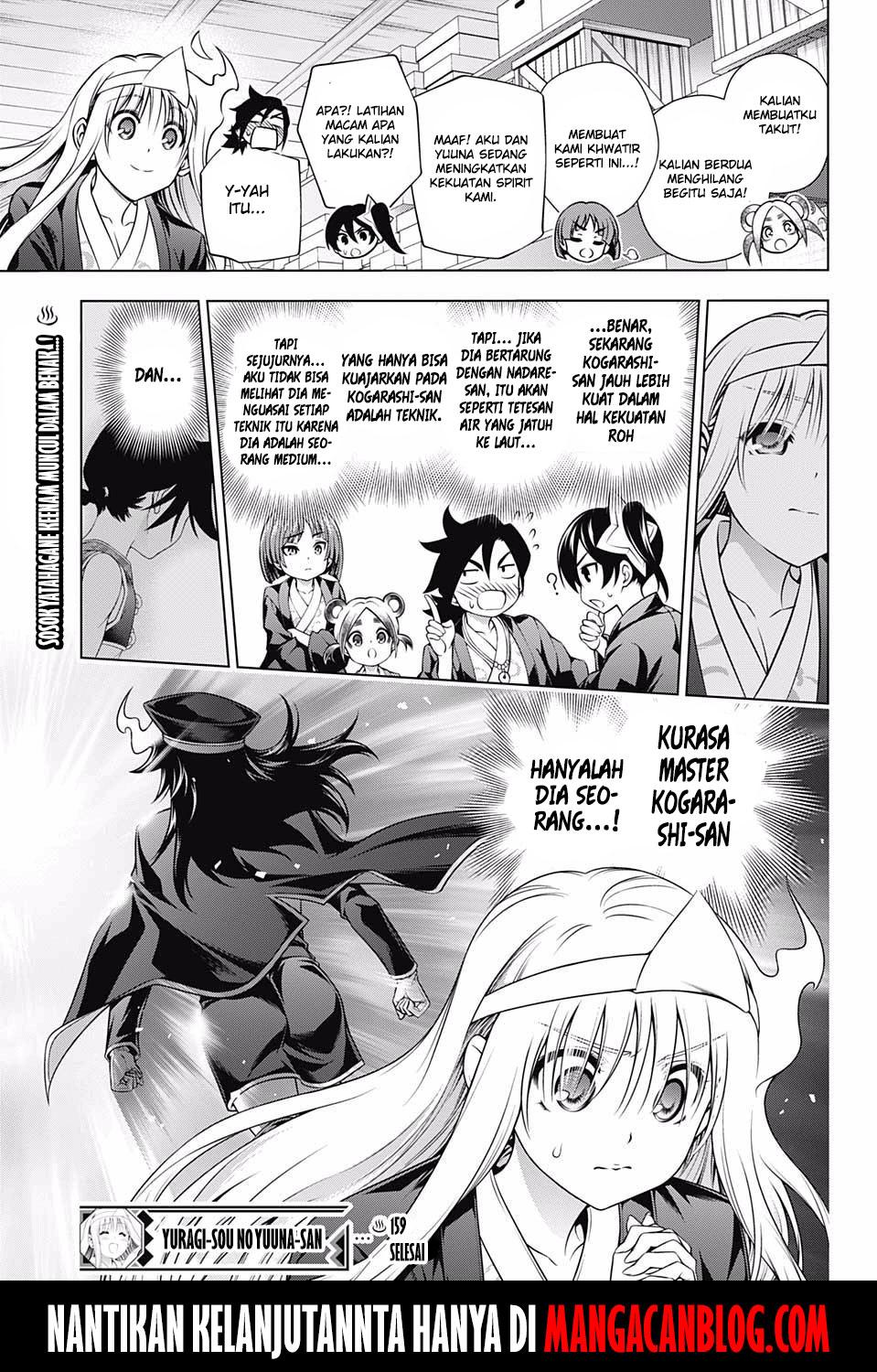Yuragisou no Yuuna-san Chapter 159 Bahasa Indonesia