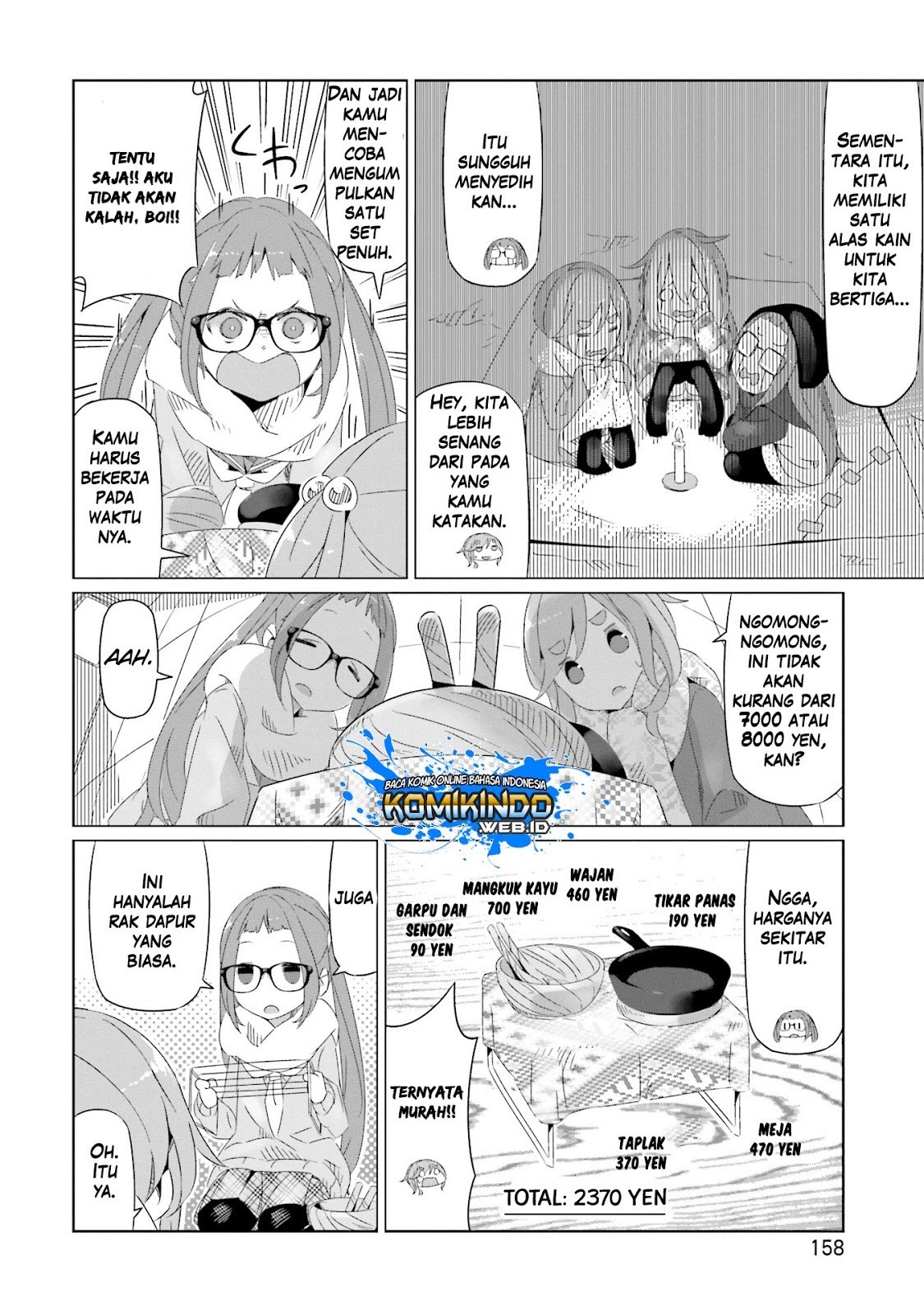 Yurucamp Chapter 13 Bahasa Indonesia