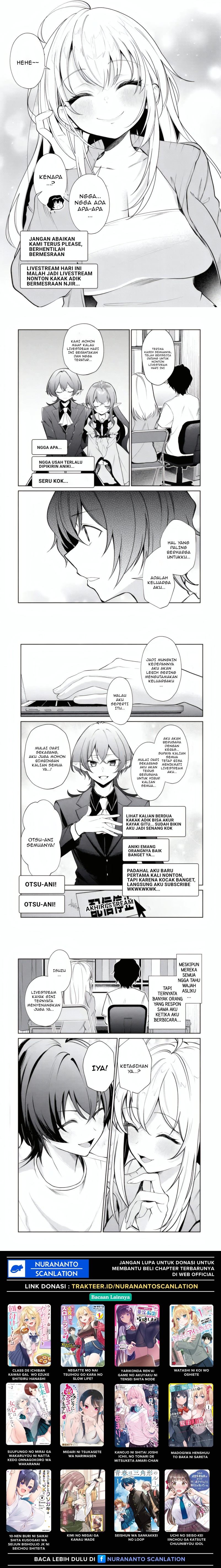 Yuumei VTuber no Ani Dakedo Nazeka Ore ga Yuumei ni Natteita Chapter 16.1 Bahasa Indonesia