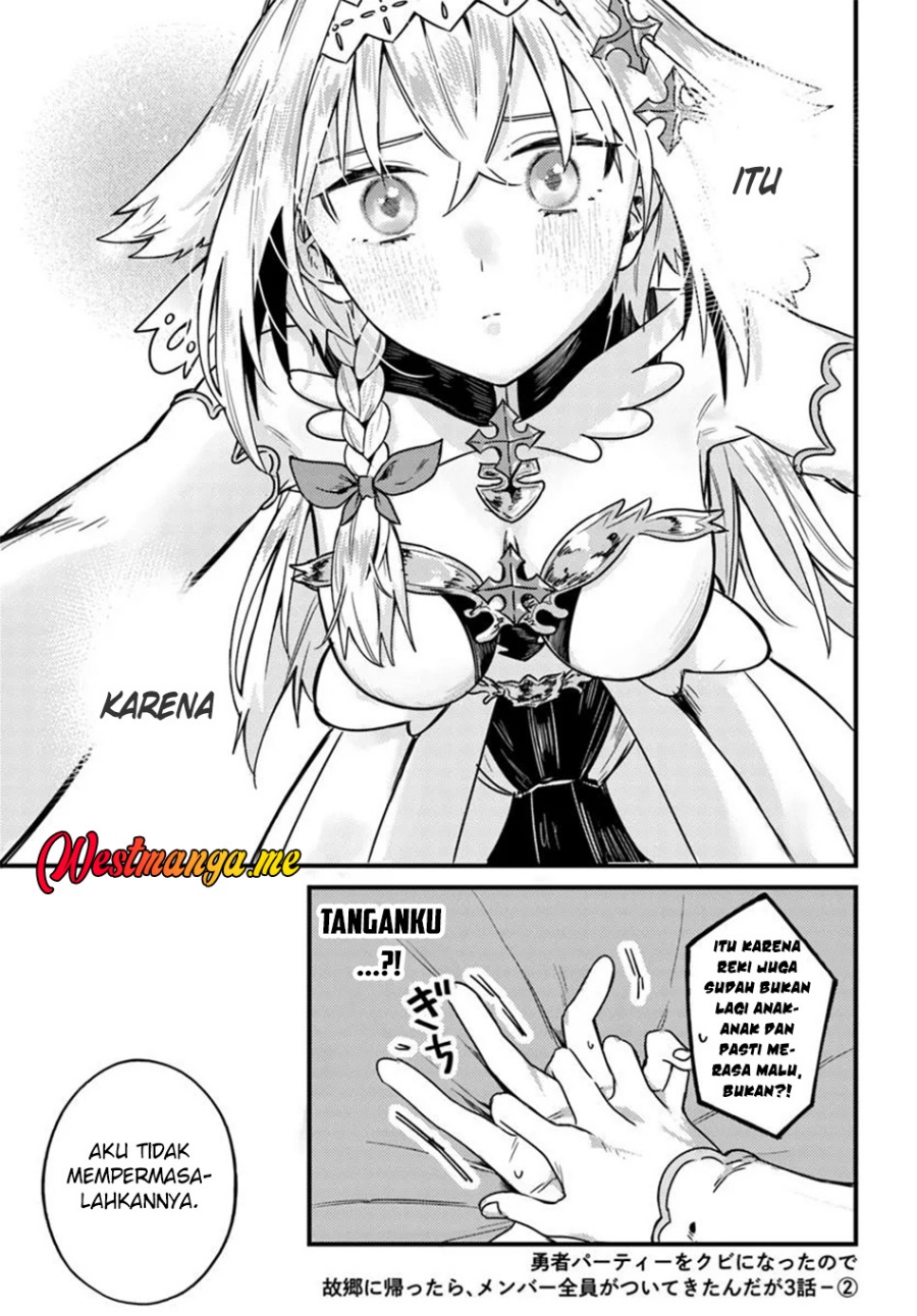 Yuusha Party wo Kubi ni Natta node Kokyou ni Kaettara, Member Zenin ga Tsuitekitandaga Chapter 03.2 Bahasa Indonesia