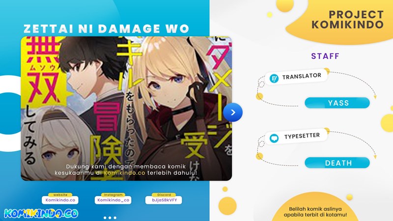 Zettai ni Damage wo Ukenai Skill wo Moratta node, Boukensha to shite Musou shite miru Chapter 06 Bahasa Indonesia